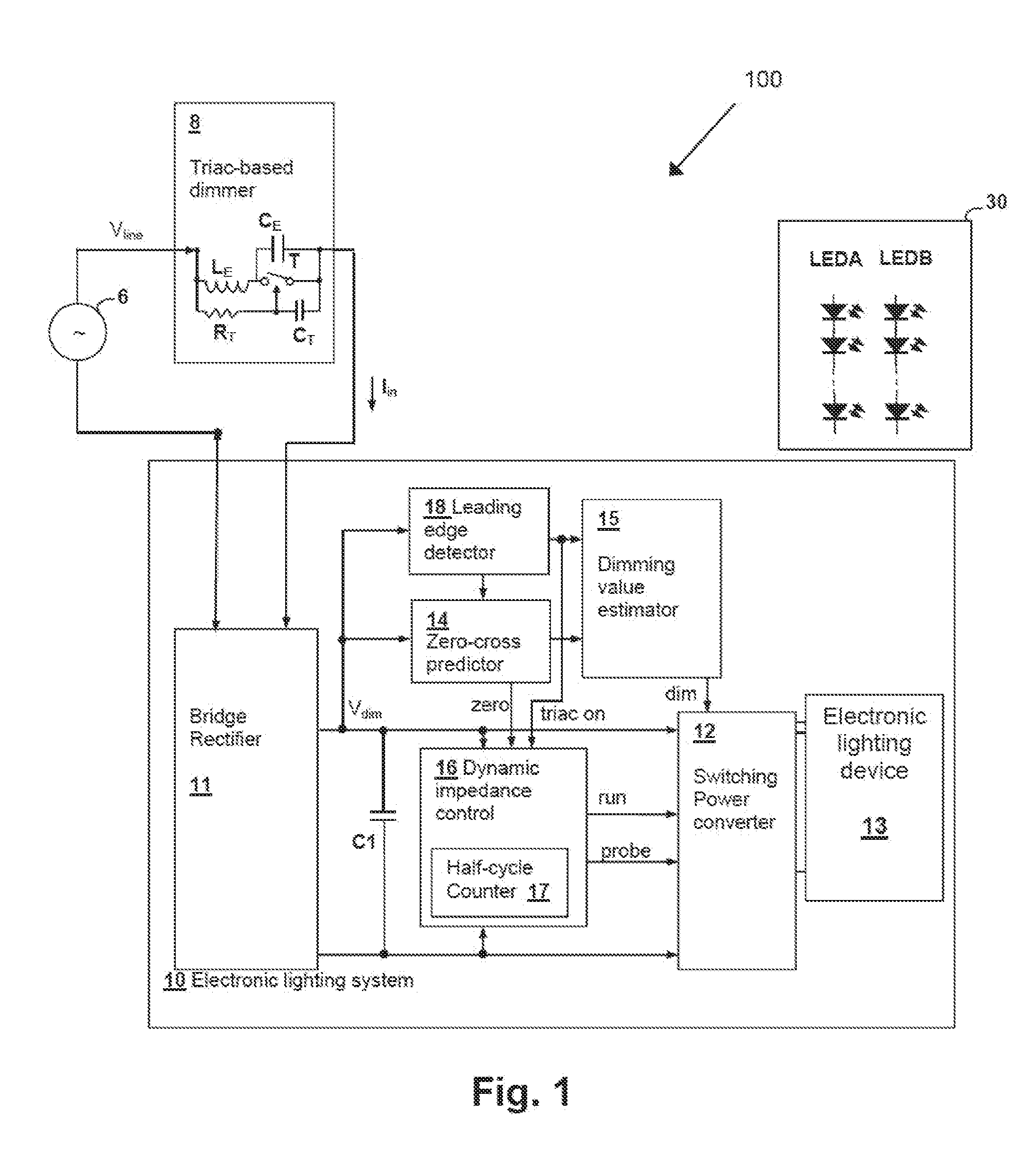 Input Voltage Sensing For A Switching Power Converter And A Triac-Based Dimmer