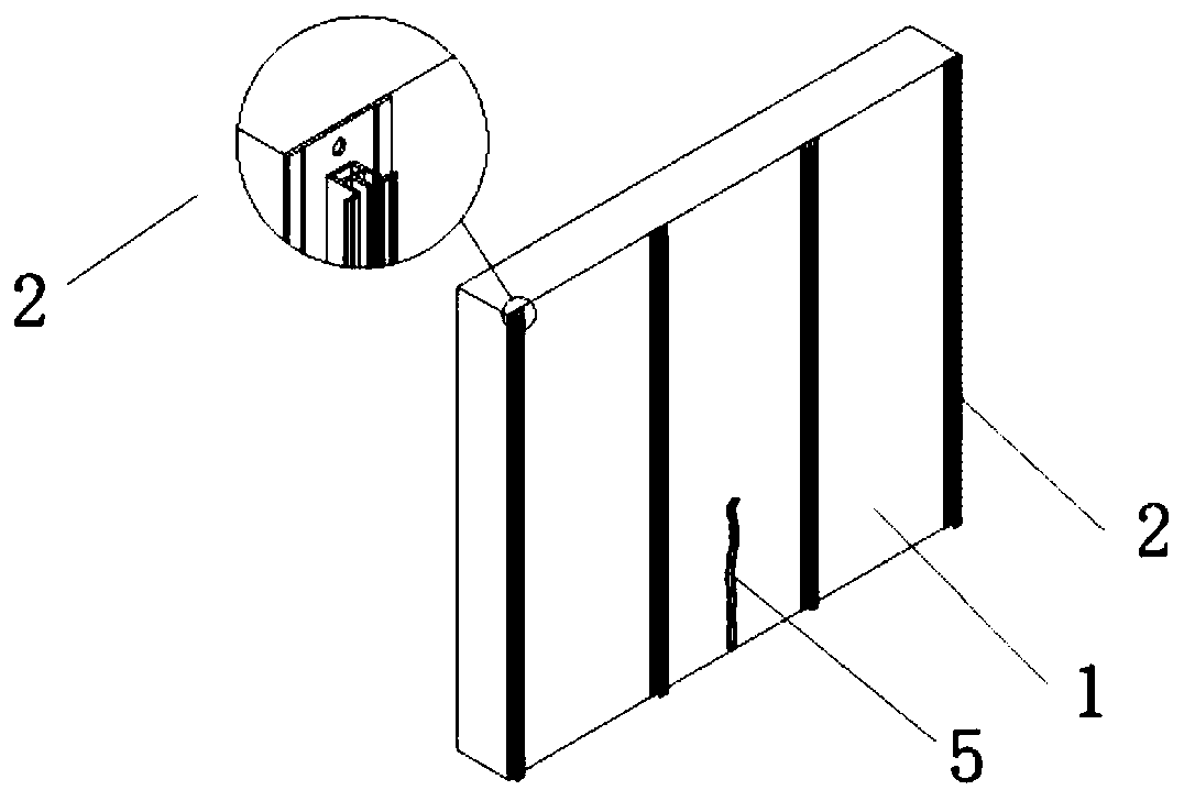 Engineering home wall hanging mounting method and engineering home wall hanging structure