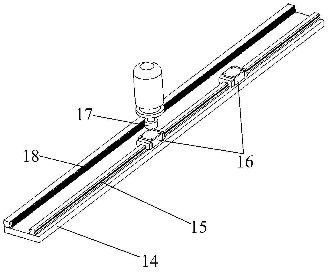 Robot single-leg assembly control development performance test platform and method