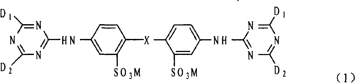 Triazine type azo dye and preparation method thereof