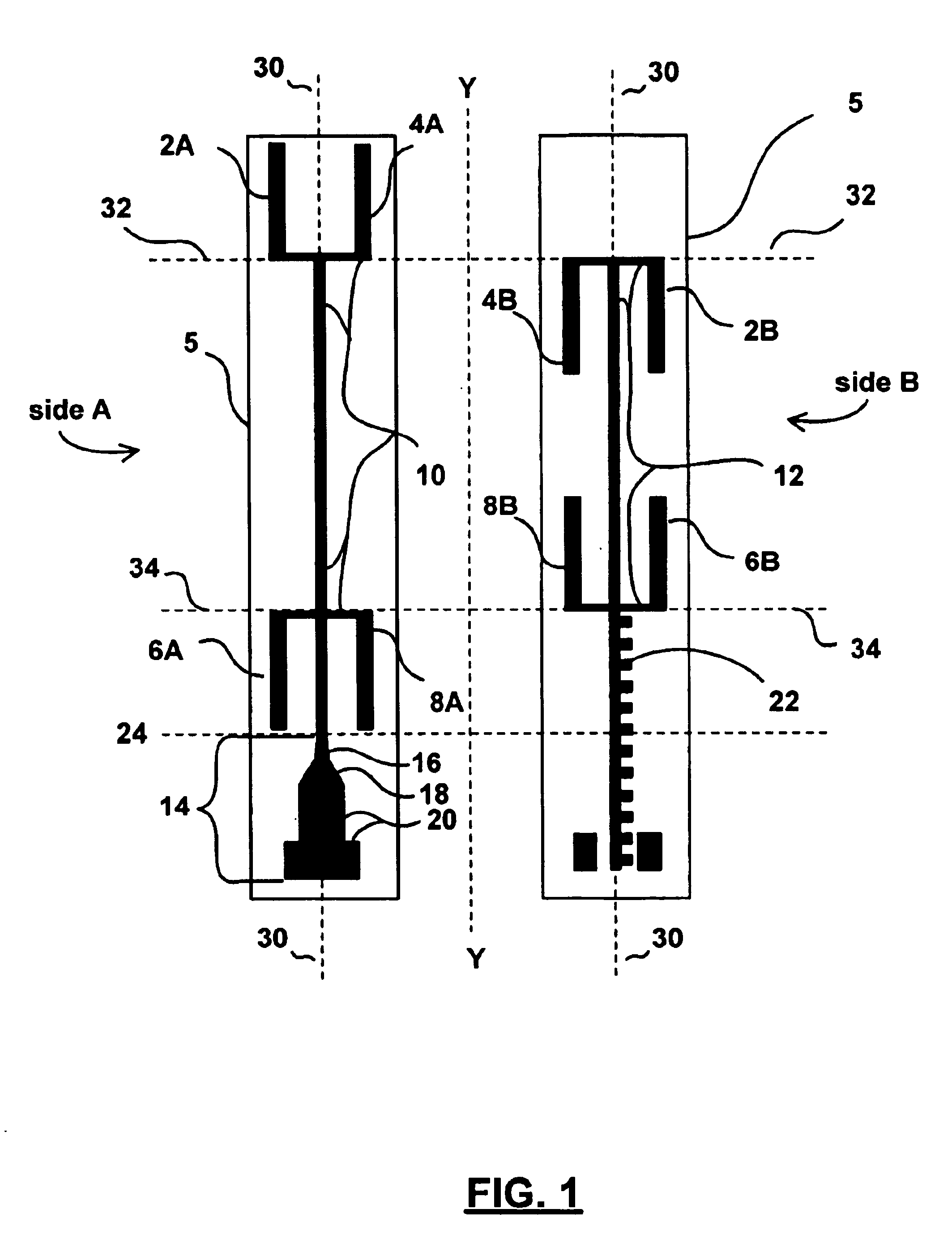 Planar high-frequency antenna