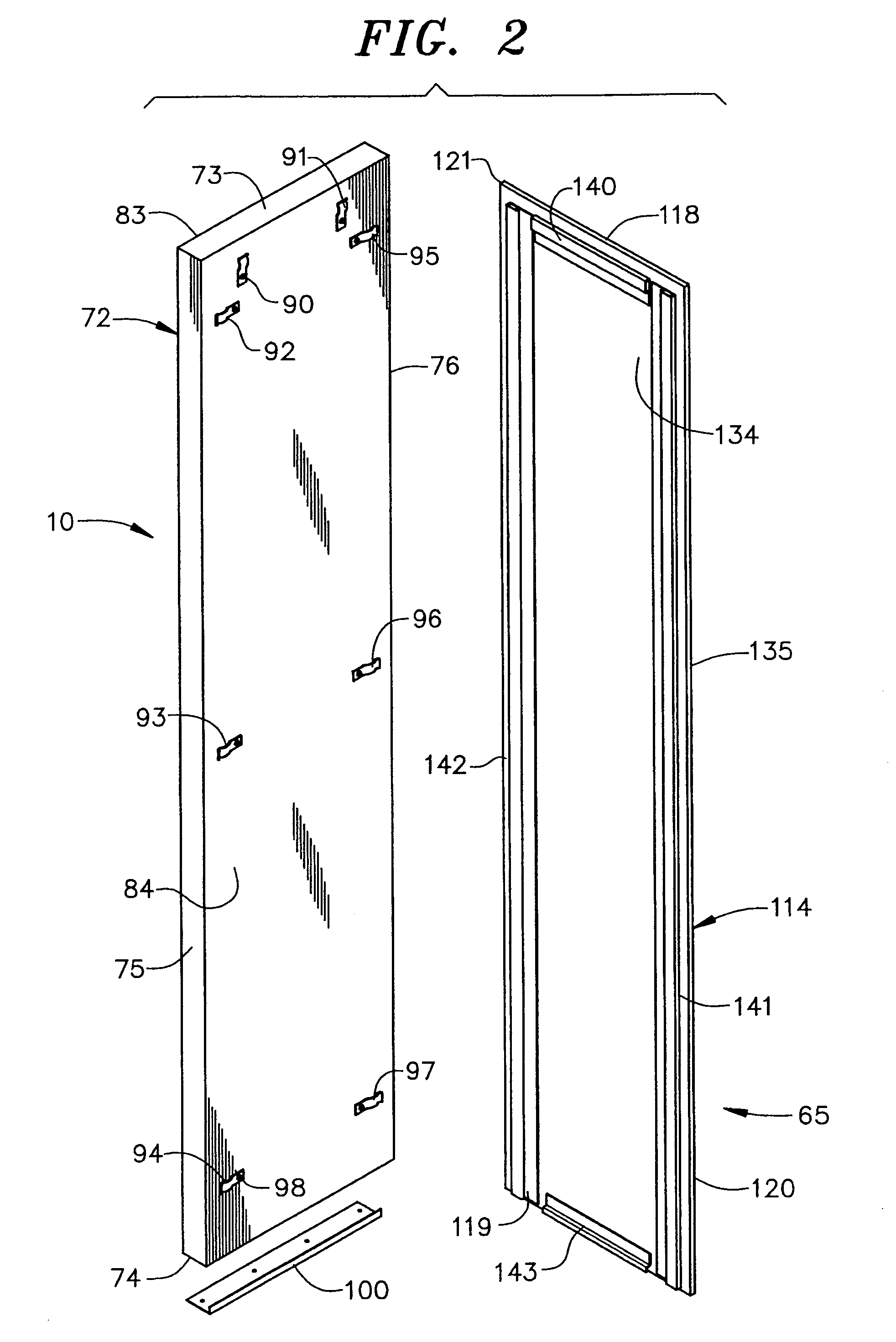 Kitchen appliance having floating glass panel