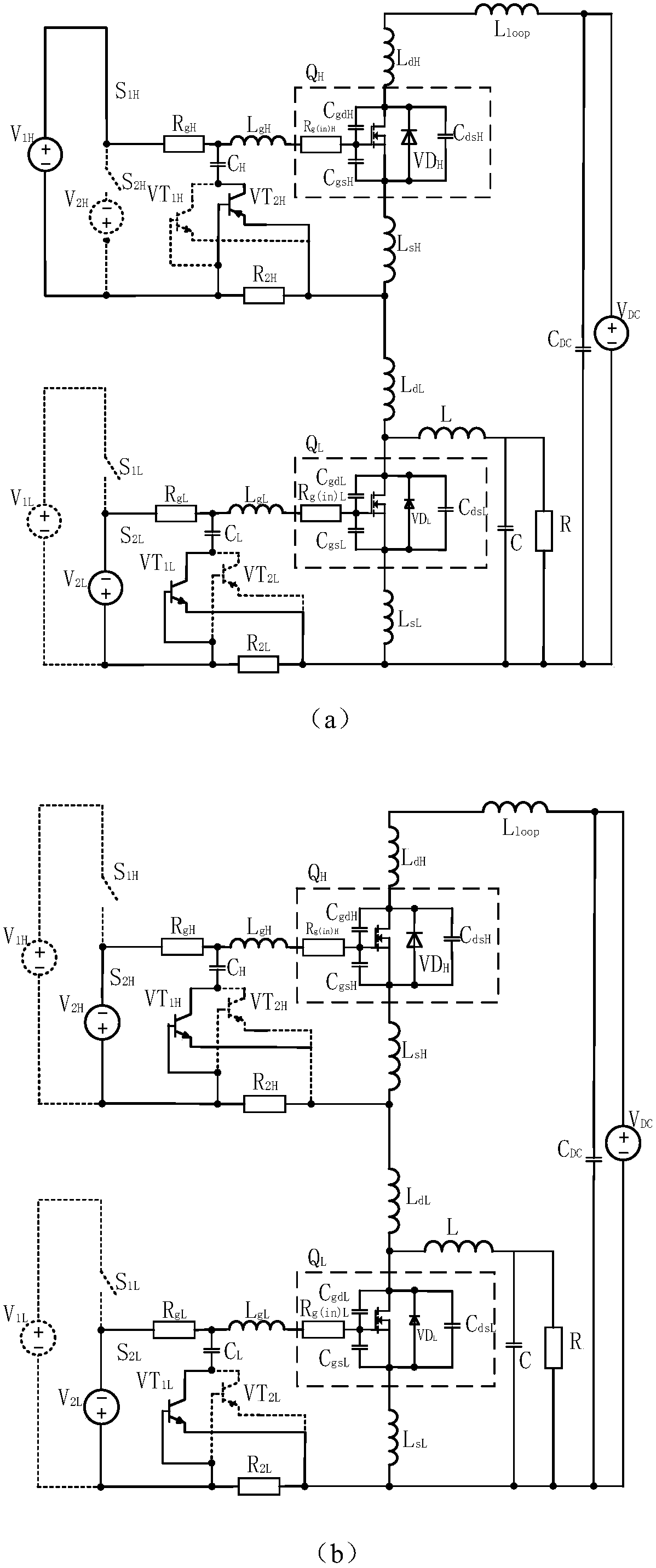 SiC (Silicon Carbide) MOSFET (Metal Oxide Semiconductor Field Effect Transistor) gate electrode auxiliary circuit