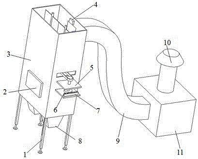 Double-layer cloth bag-suction-type cloth bag dust collector