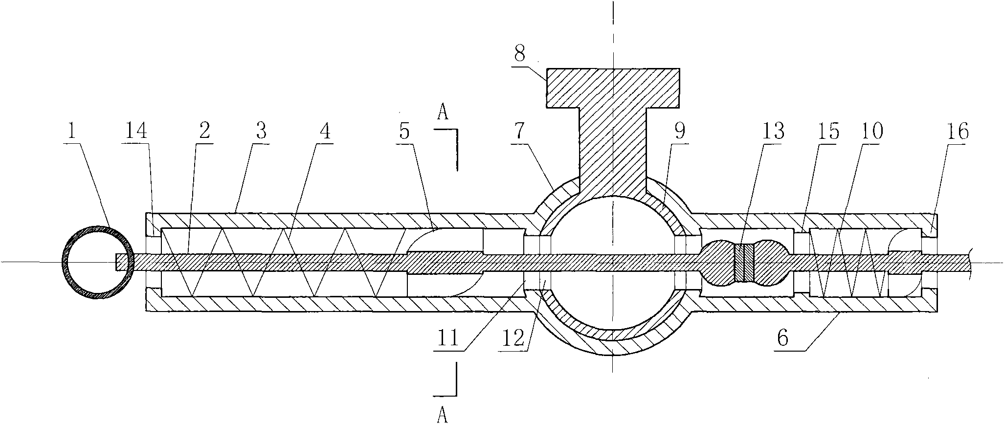 Automatic dredging type fish pond drain valve