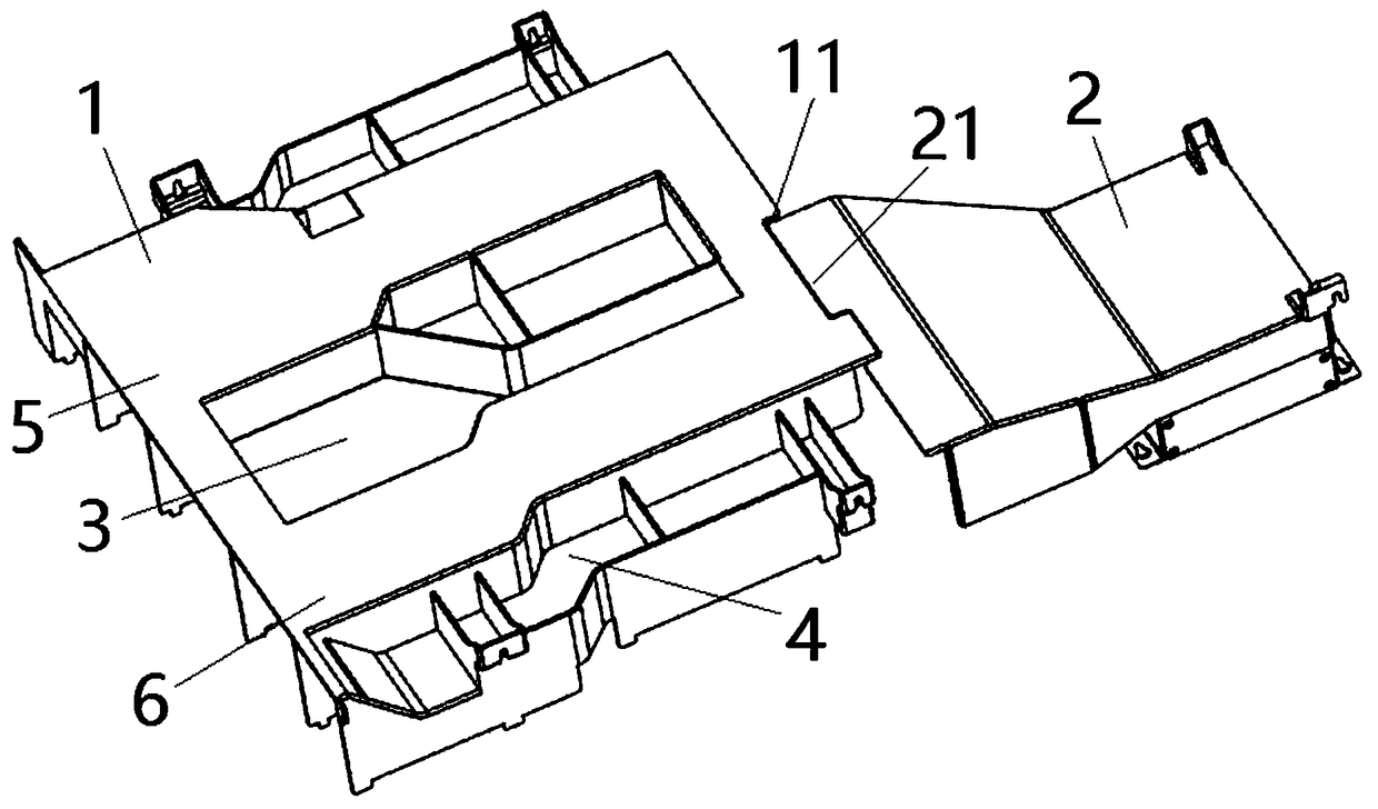 Rear hard disk cooling structure