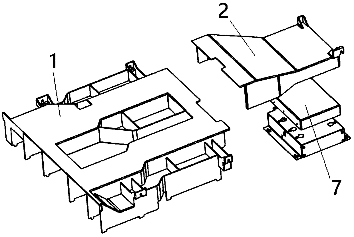 Rear hard disk cooling structure