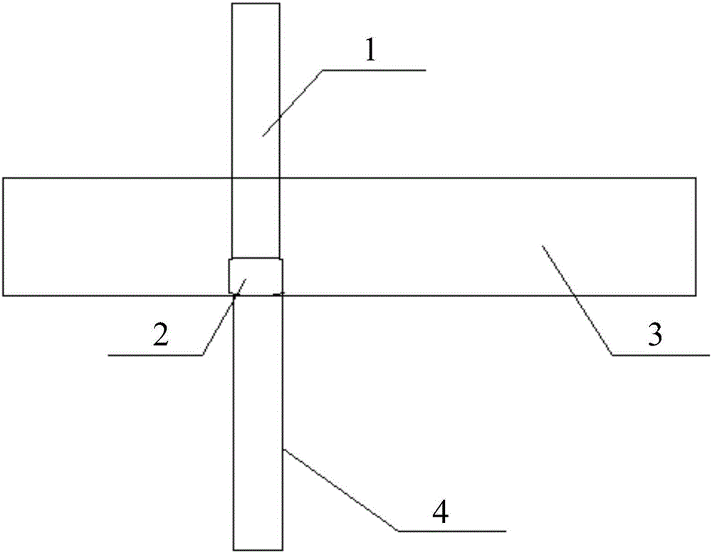 Construction method during beam penetrating of spool