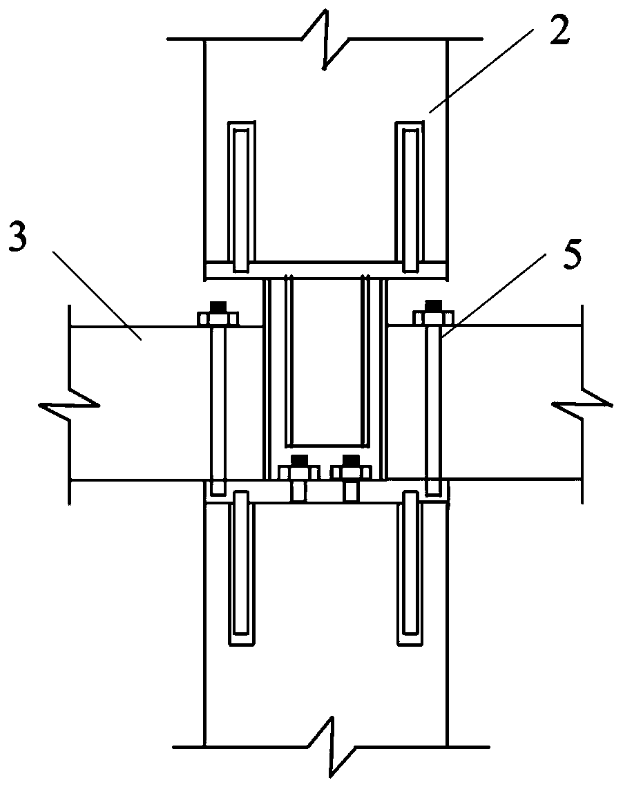 Fire-proof laminated wood frame system based on recycled concrete and construction method thereof