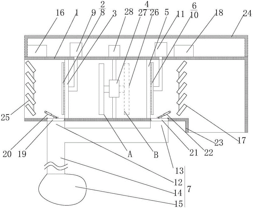 Self-cleaning negative pressure blower