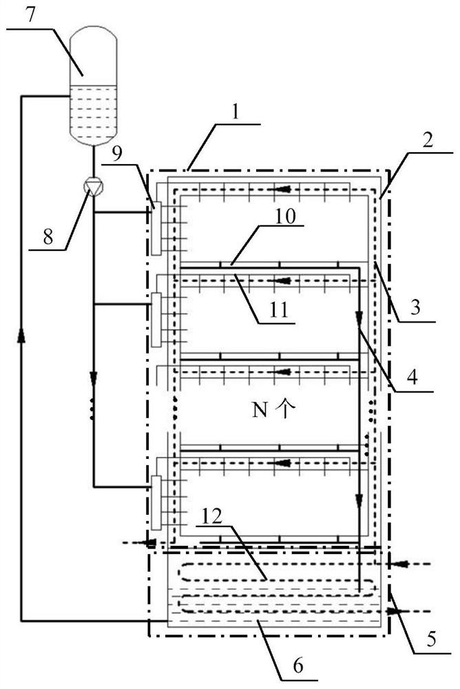 A spray type cabinet cooling system