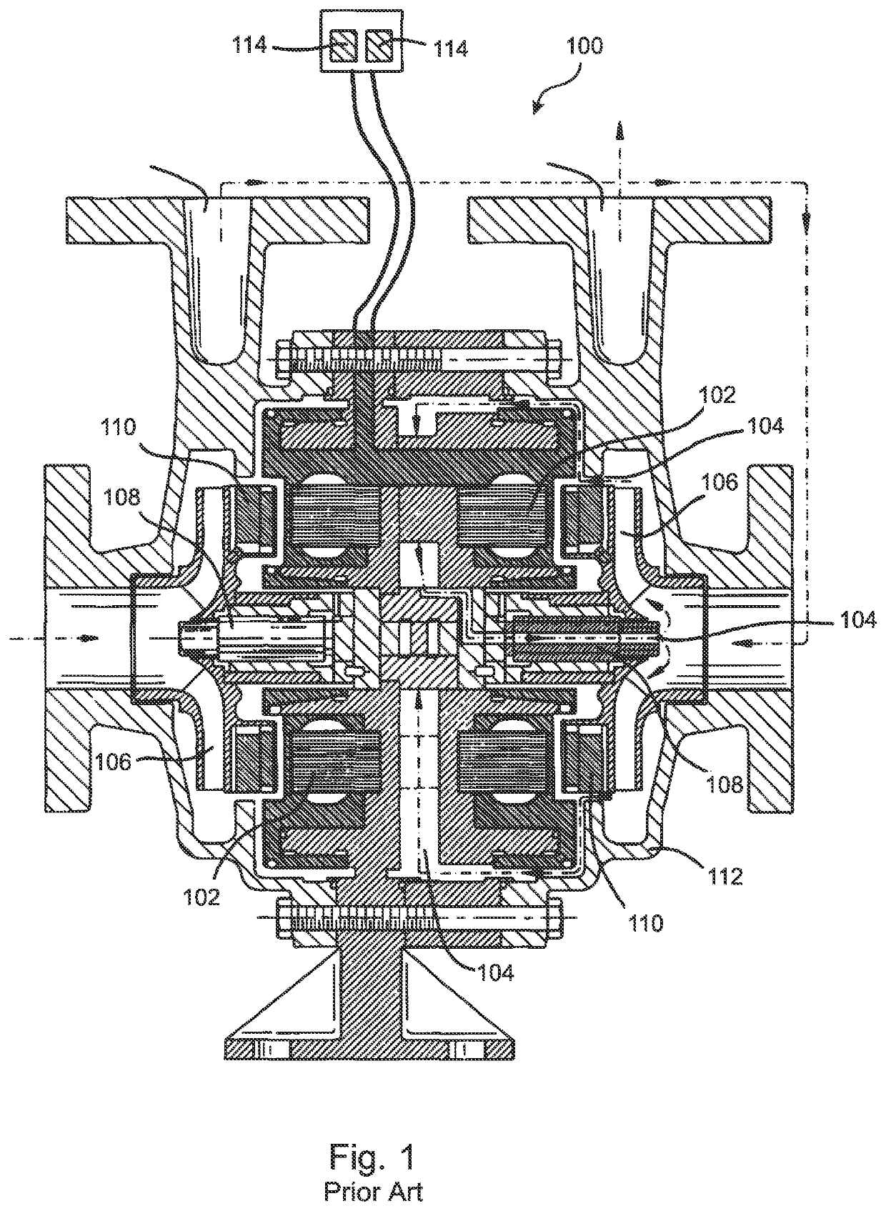 Compact, modular, pump or turbine with integral modular motor or generator and coaxial fluid flow