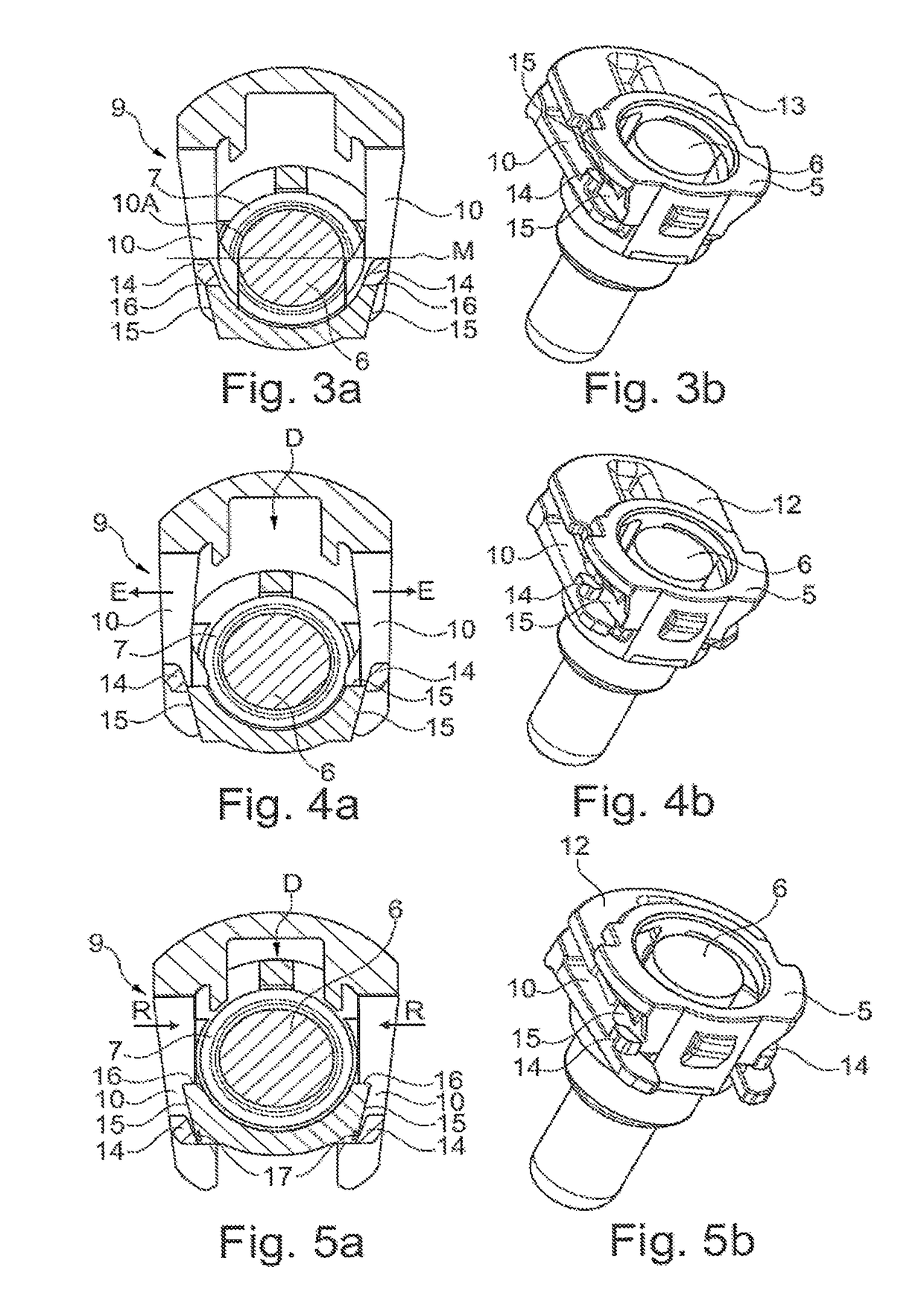 Tubular connector with an automatic connection