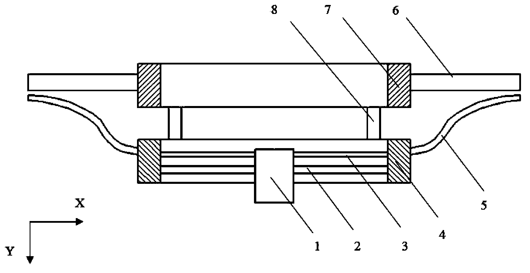 Hot diaphragm adjustable segmentation supporting device for coaxial solar telescope