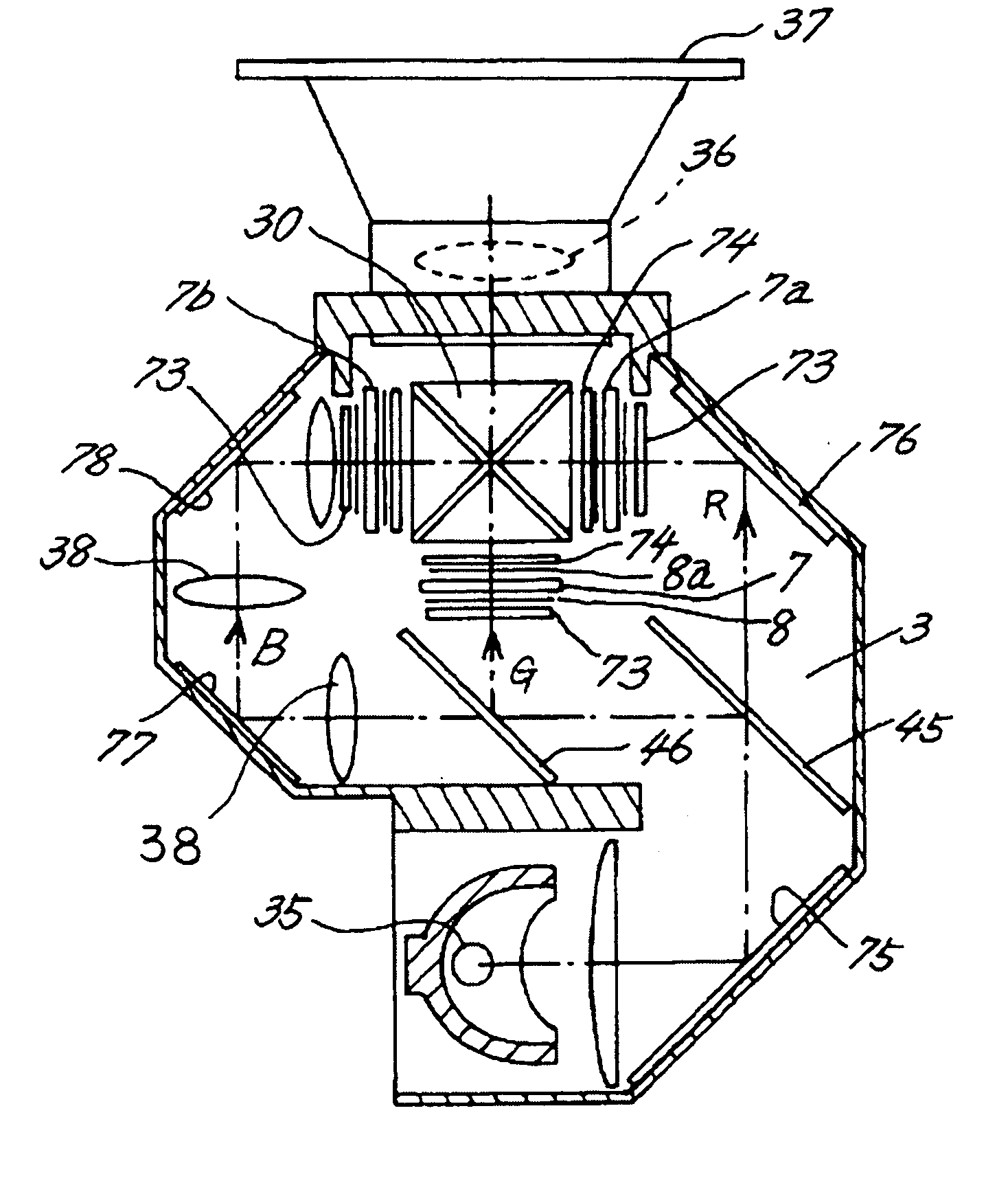 Projector and liquid crystal panel unit for use in projector