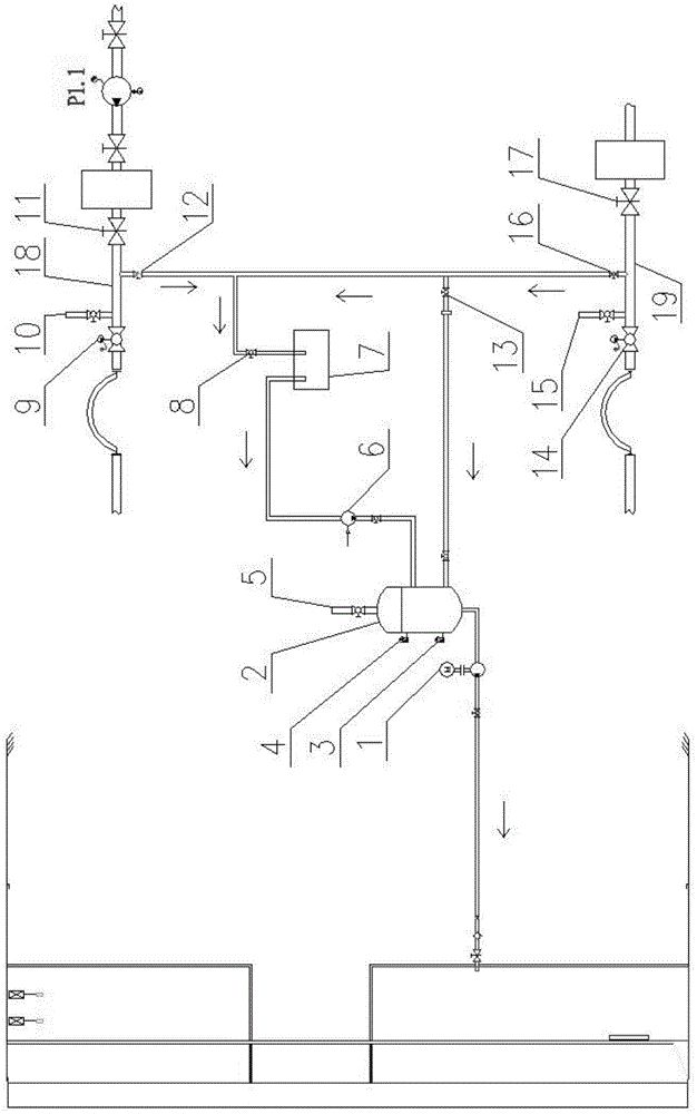 Pipe replacing and slurry discharging device for slurry shield and slurry discharging mode