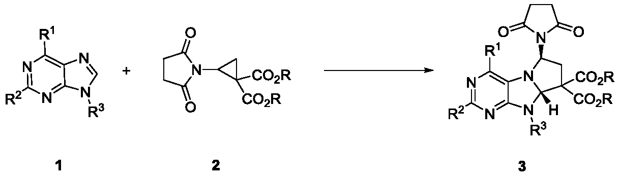 [3+2] Cycloaddition Asymmetric Dearomatization Method for Synthesis of Chiral Nonaromatic Purine Nucleosides