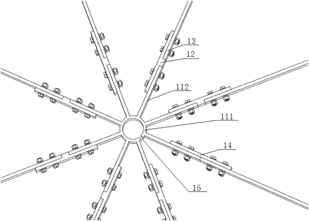 Non-converging reactor hanging rack device and reactor