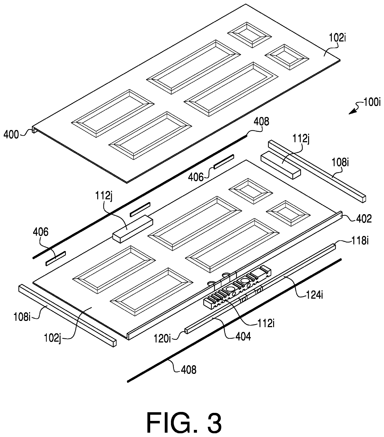 Doors and methods for reducing telegraphing therefor