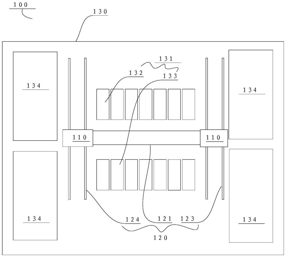 Battery replacing station and battery replacing method of battery replacing station