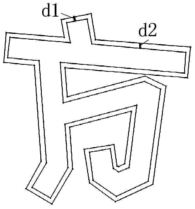 Outline font generation method and outline font generation system