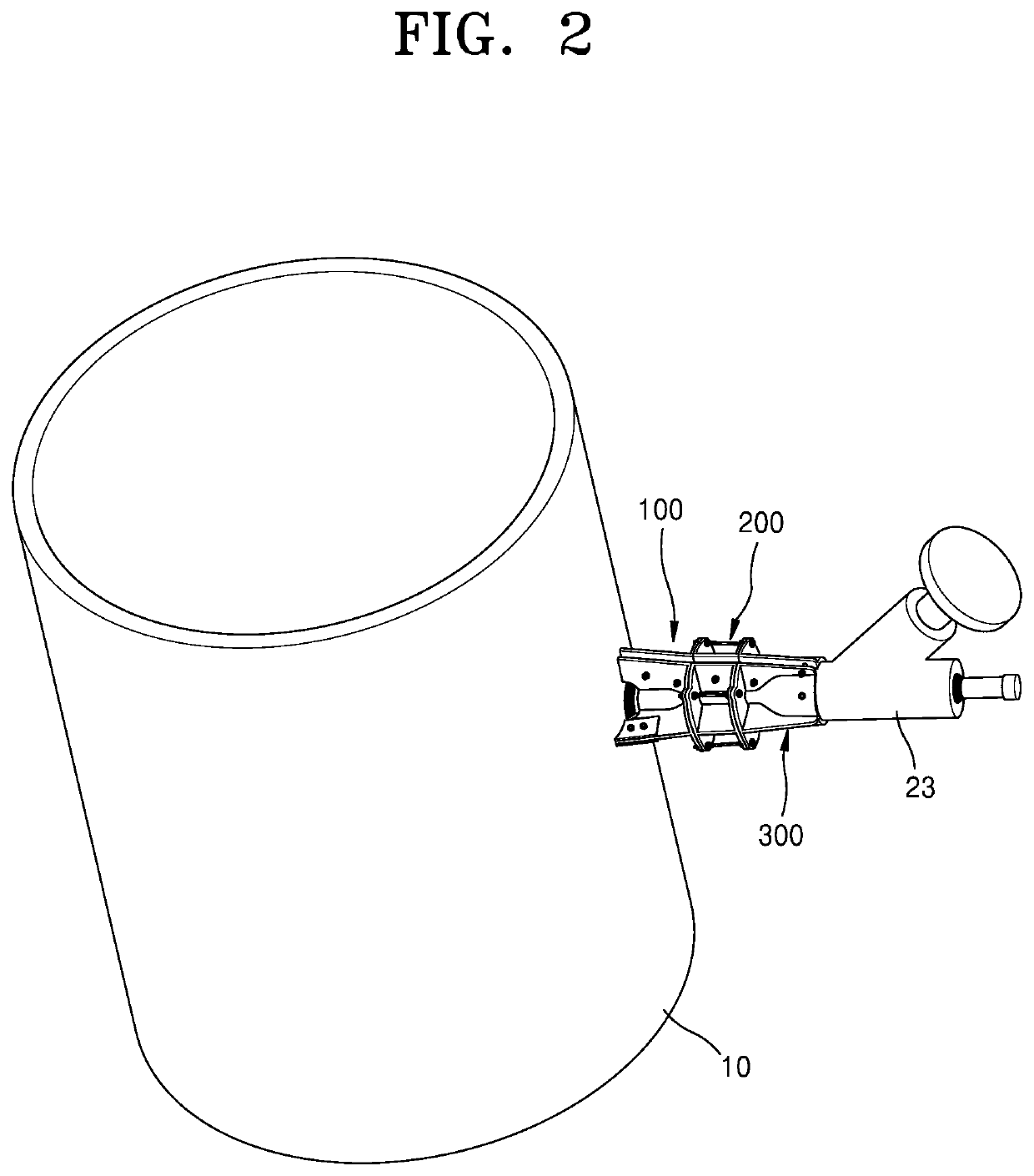 Non-welded type branch piping reinforcement apparatus