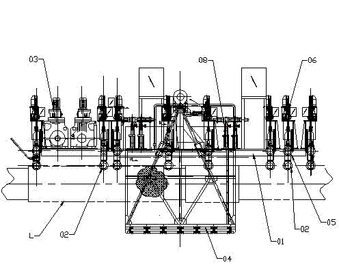 Work car for main cables of suspension bridge