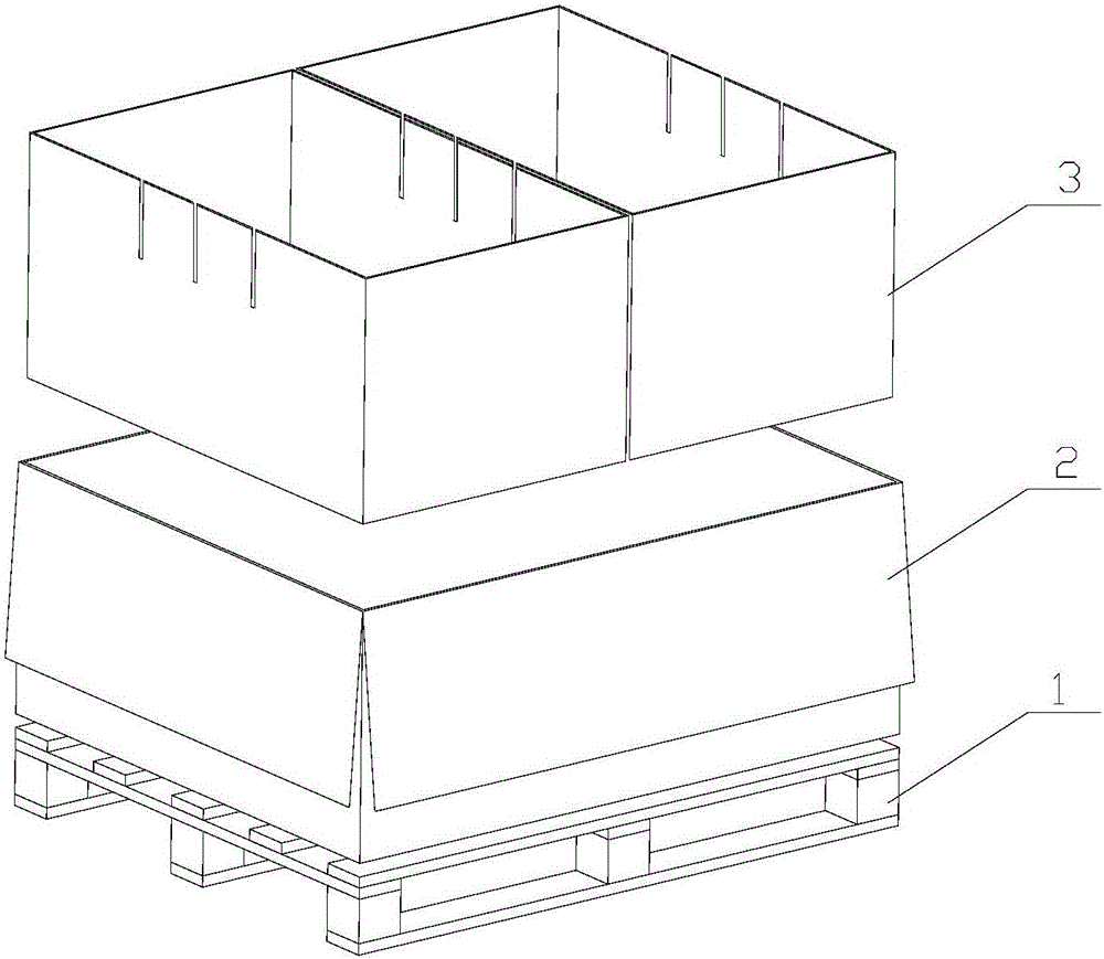 Automobile seat sliding rail packaging box