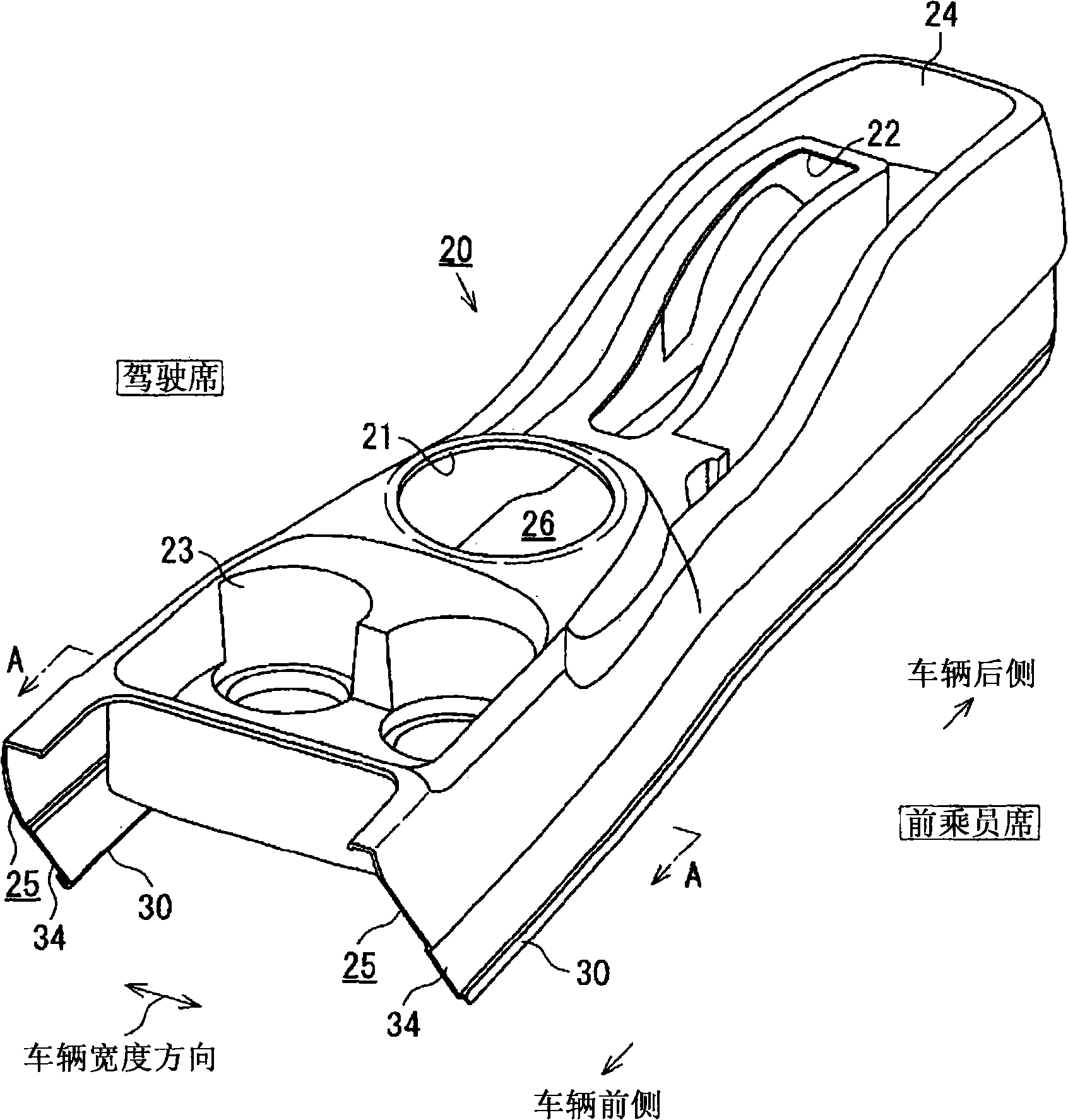 Vehicular floor type control bench