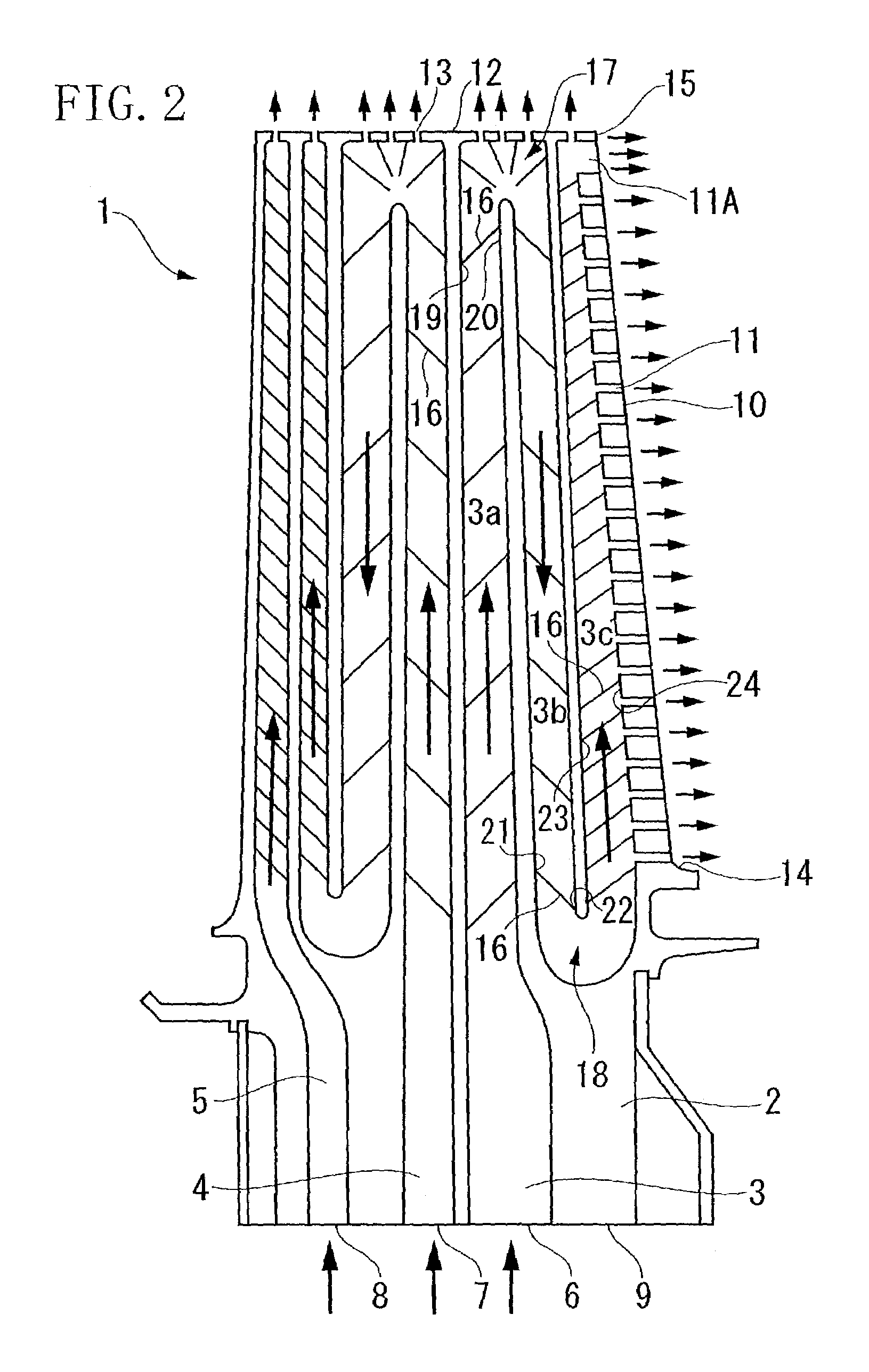 Turbine moving blade and gas turbine