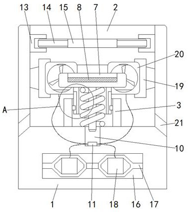 Vamp drying device having heat circulation function