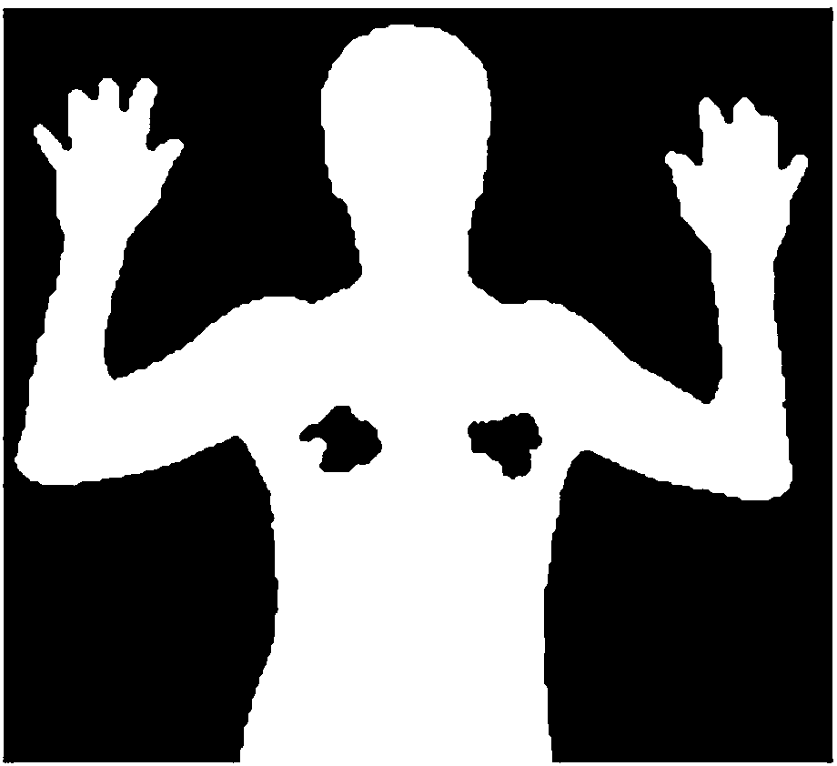 Human body infrared thermal image processing method and system