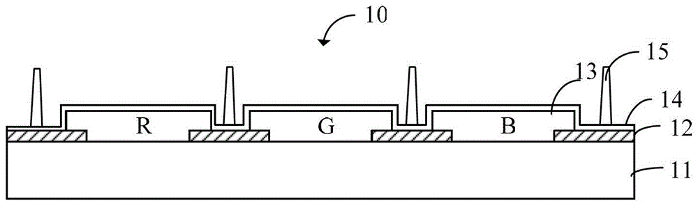 Filter plate for ips mode liquid crystal display panel, liquid crystal display device