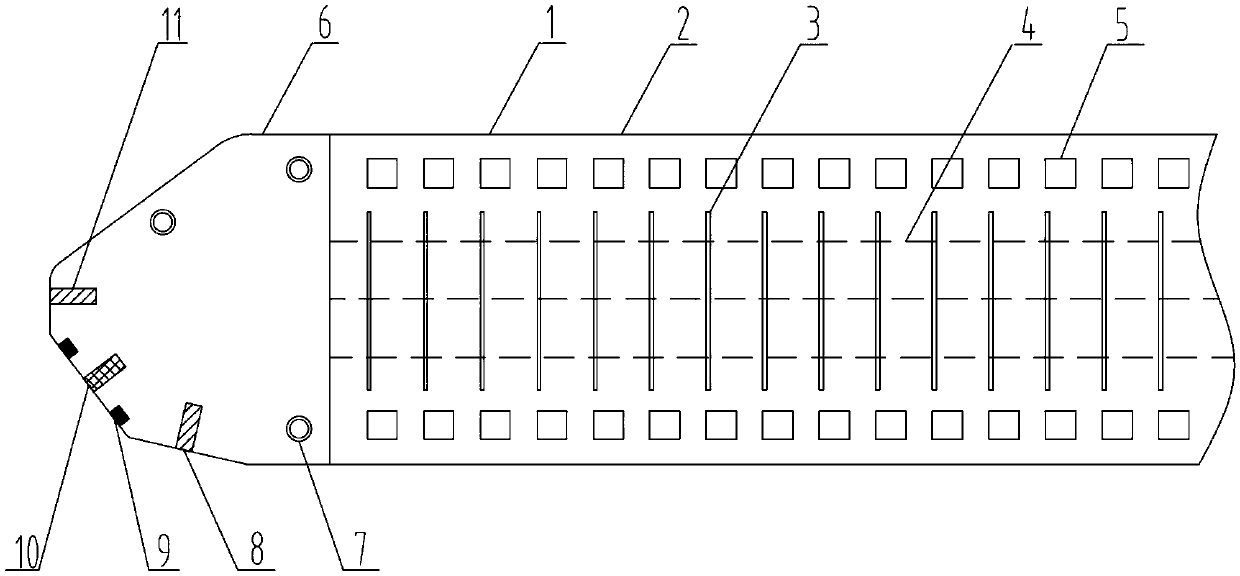 Probe structure capable of being used for intertubular automatic video inspection of steam generator