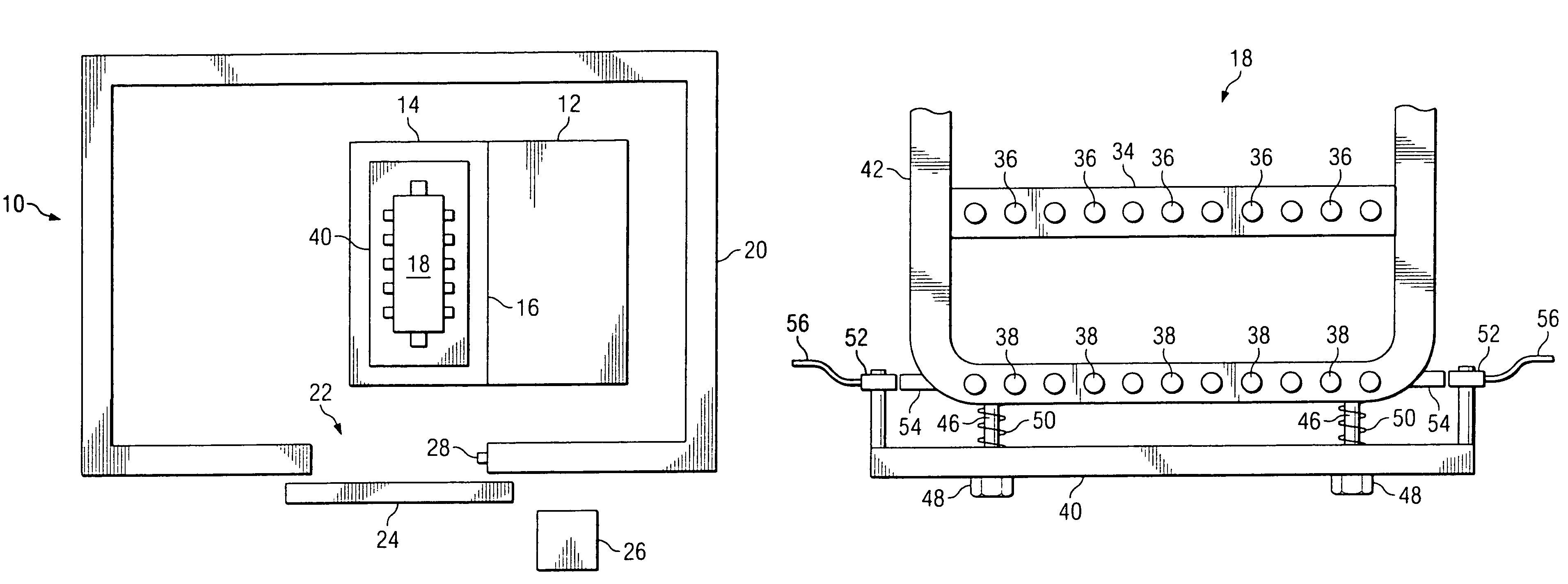 Die casting reciprocator safety bar