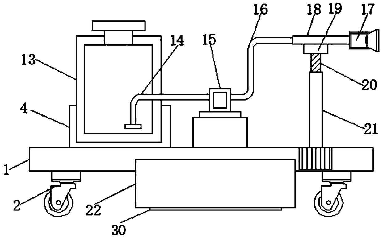 Movable fire fighting equipment device