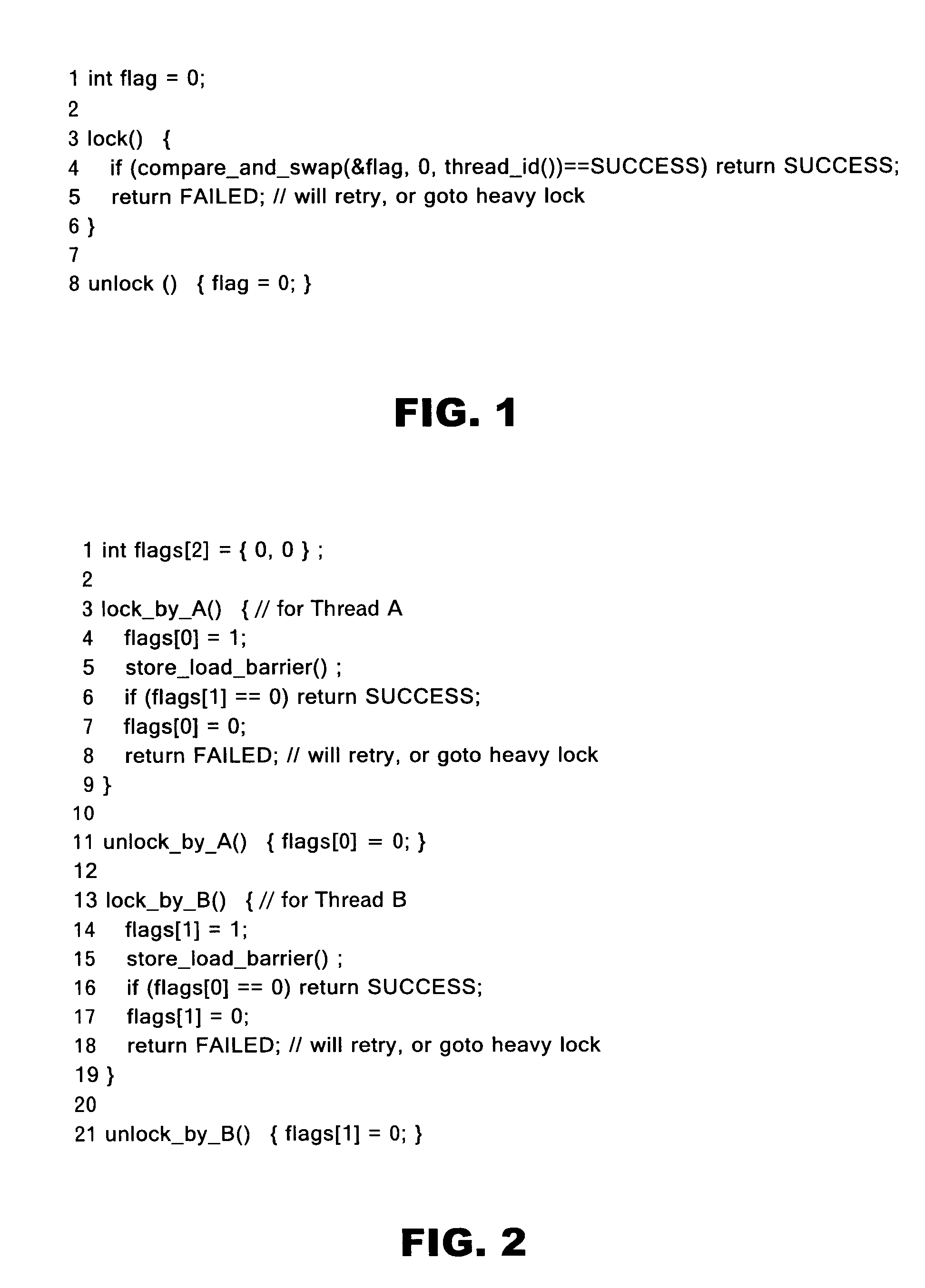 Method for enhancing efficiency in mutual exclusion