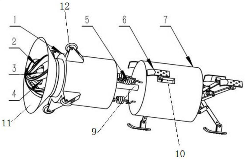 A peristaltic urban pipeline dredging robot