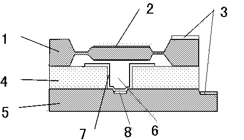 Capacitance type absolute pressure sensor and manufacturing method thereof