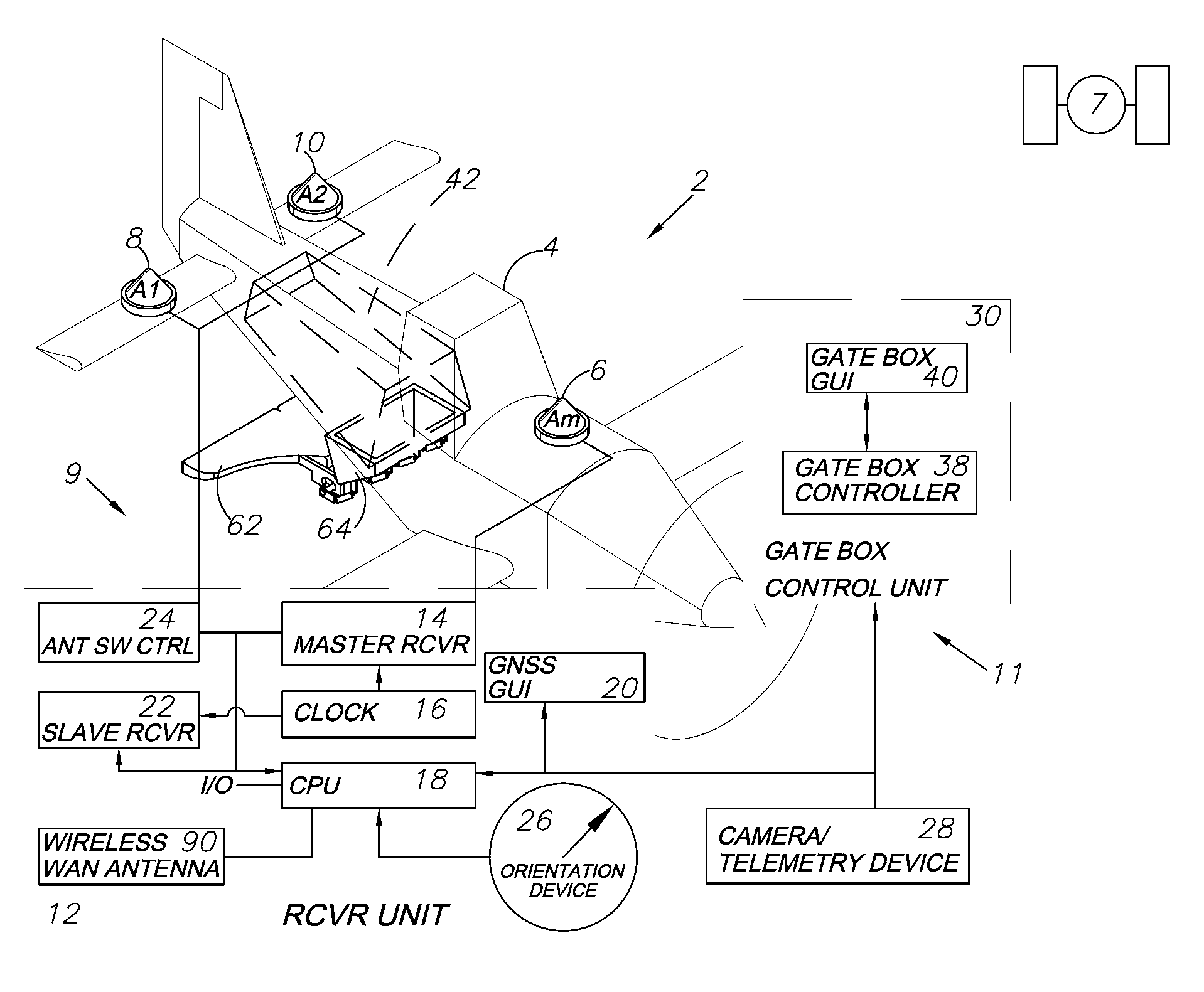 GNSS optimized aircraft control system and method