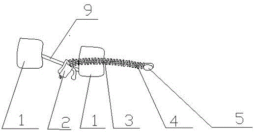 Underjaw premolar teeth residual root traction device