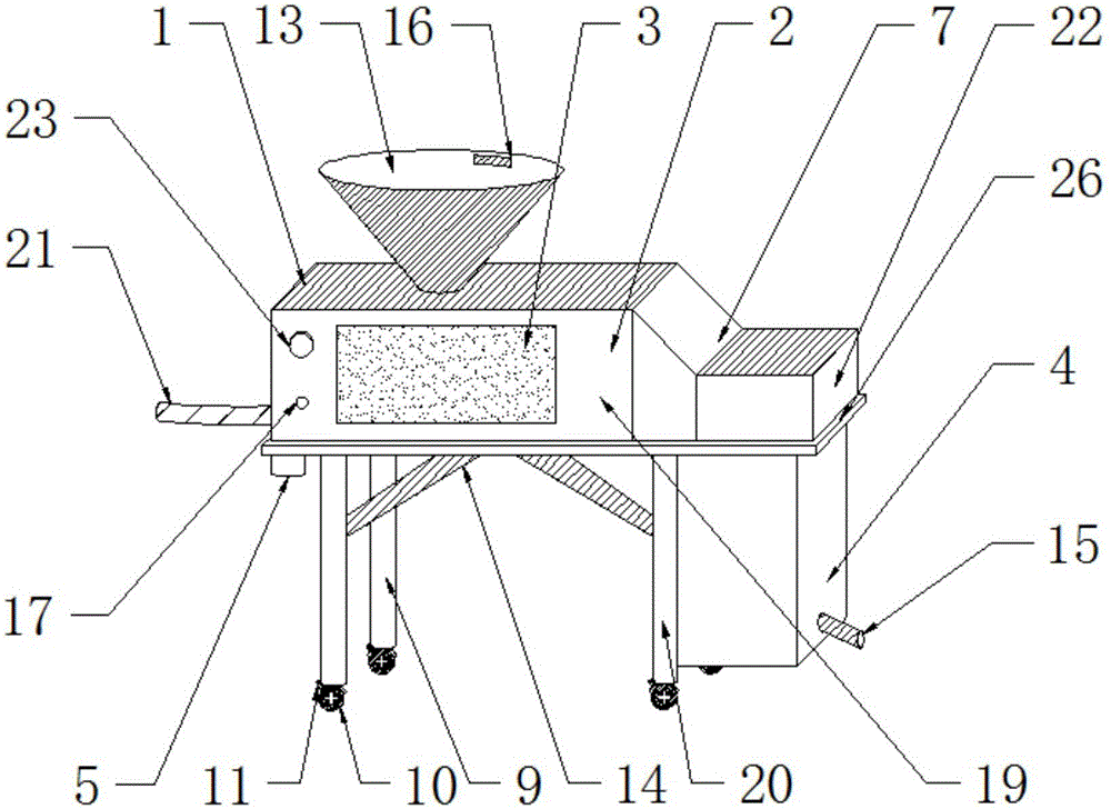 Chopping fodder crusher based on animal eating