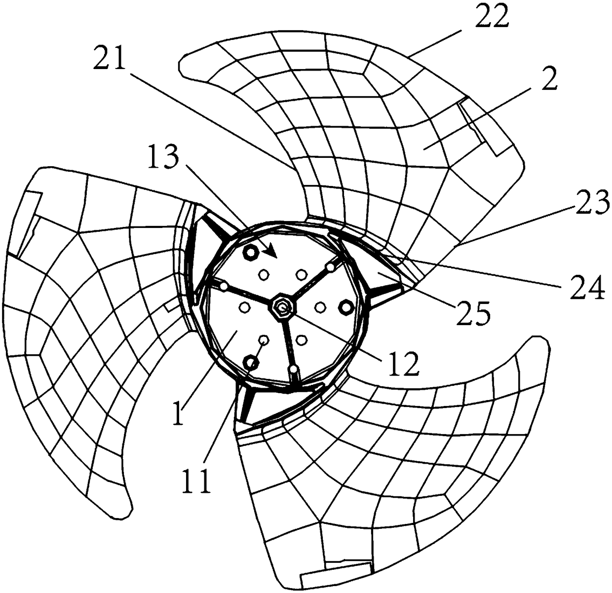 Axial flow fan blade and axial flow fan