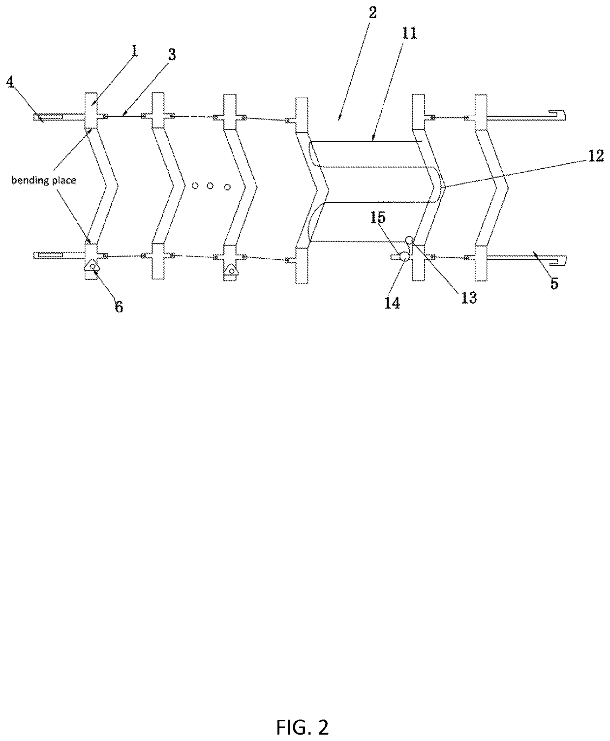 External tensioning Anti-skid chain for an automobile