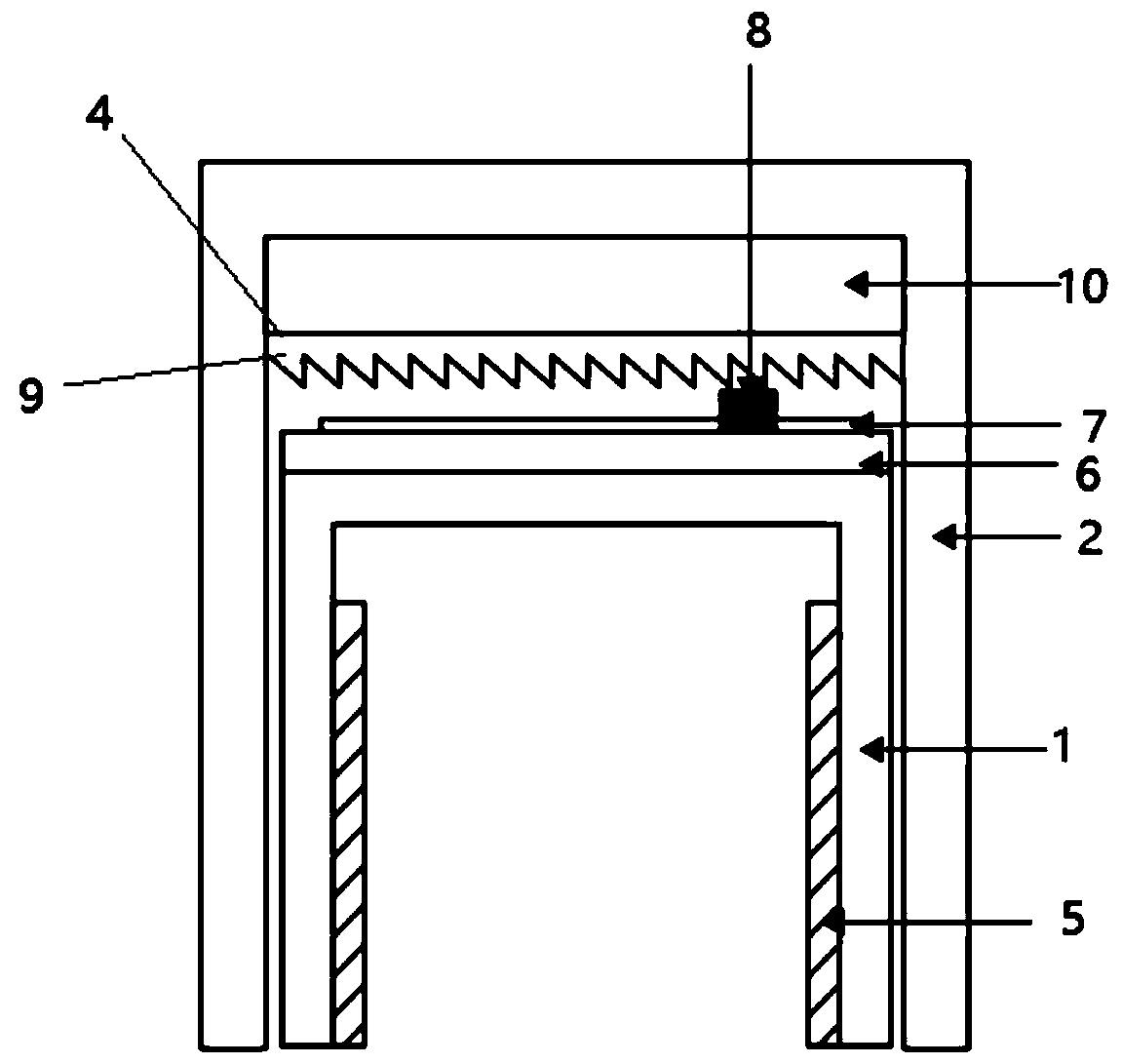 Sealing device capable of being destroyed once RFID radio frequency chip is opened