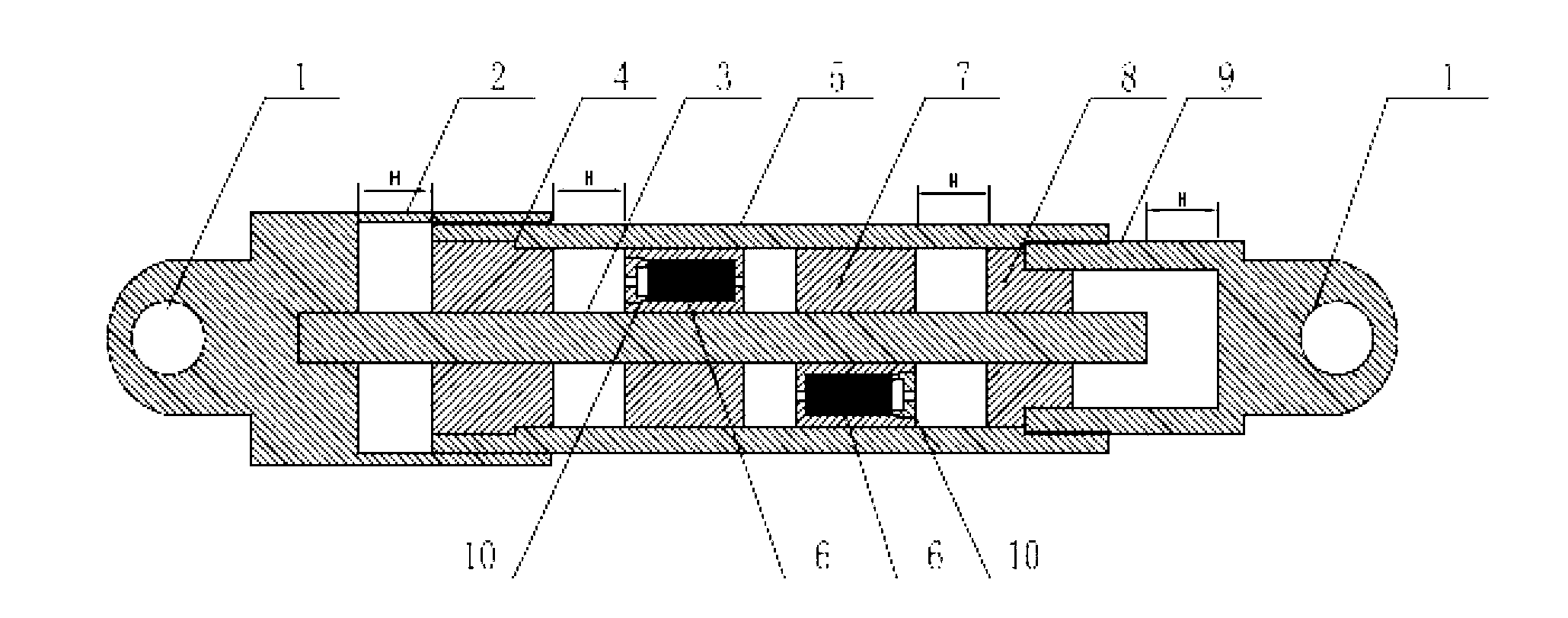 Hydraulic speed locking device for bridges