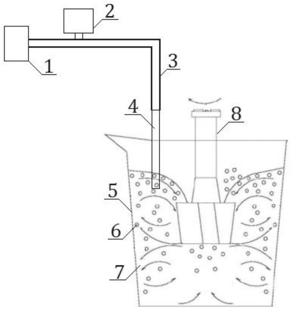 Molten iron desulfurization device and method