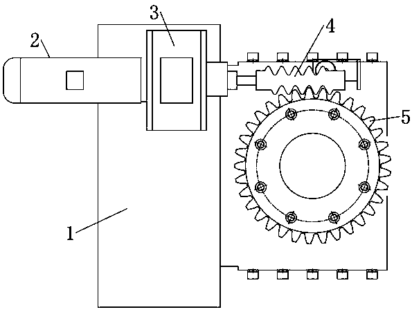 Full-automatic regulation device for mine hoist brake shoe interval