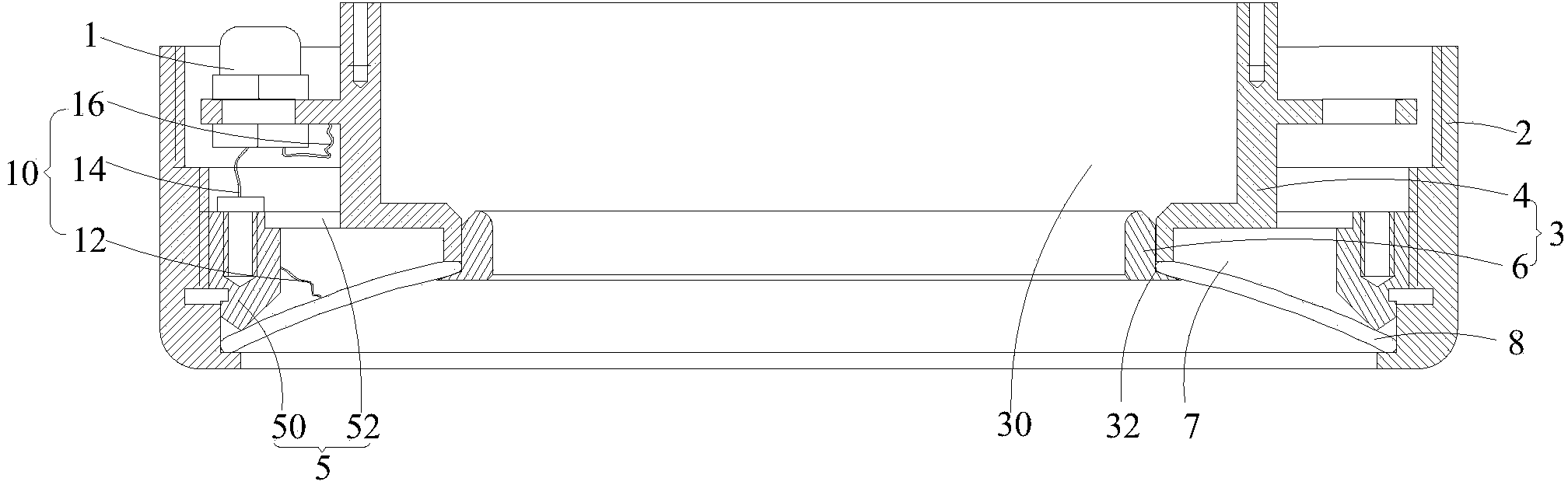 Ultrasonic focusing transducer and ultrasonic focusing treatment head