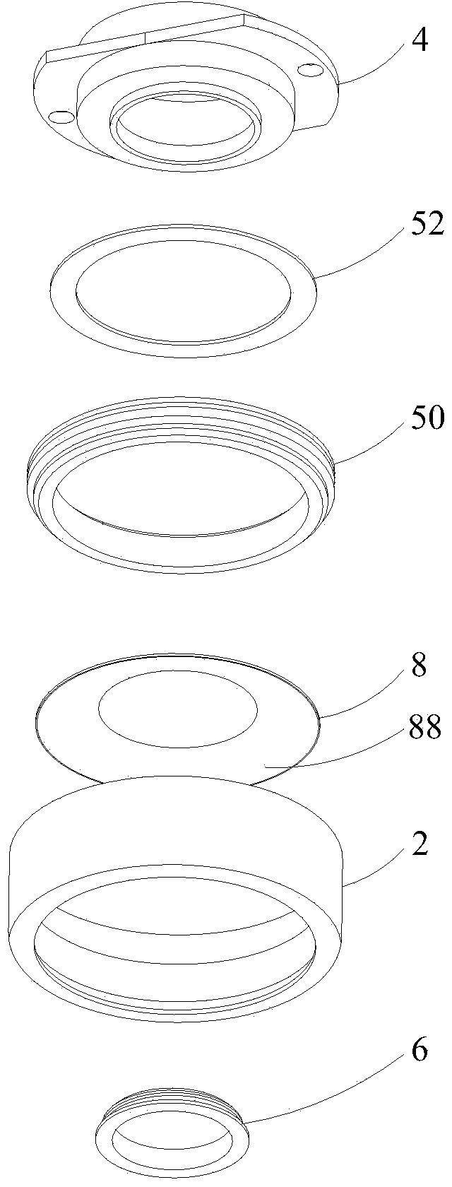 Ultrasonic focusing transducer and ultrasonic focusing treatment head